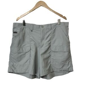 Columbia PFG Omni Shade Shorts Performance Fishing Inseam 6" Mens Size 40 Gray